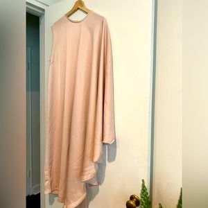 ASOS WHITE blush asymmetrical maxi dress